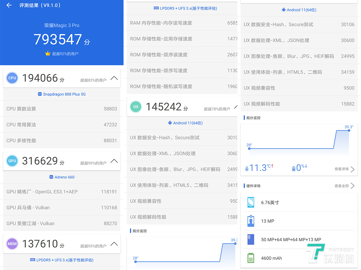 安兔兔跑分测试结果