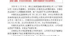 三峡新材实控人许锡忠因涉嫌骗取贷款罪 被刑事拘留