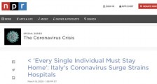 意大利疫情最新消息：专家称高度疑似新冠病毒疫情去年11月或已在意大利流行