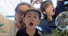 Ella晒全家福为儿子庆生 近照曝光网友直呼认不出Ella老公了