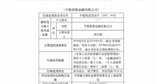 中银消费金融被罚100万元 因贷款调查、审查不尽职、以贷收费