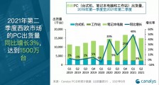 Canalys：继去年二季度 “现象级” 增长后，2021 Q2 西欧 PC 市场仍取得 3% 增长