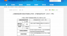 人保财险上海分公司被罚20万元 因未按照规定使用保险条款