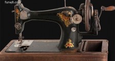 世界最早的缝纫机 1843年发明的缝纫速度每分钟300针