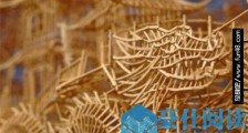 世界上最小的牙签雕塑 旧金山艺术家制作出9.86毫米高的牙签雕塑
