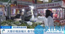 大葱批发价涨3倍 生姜供应青黄不接 咋回事?