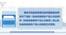 快递包装绿色产品认证制度正式落地 保证认证检测各环节和结果可追溯