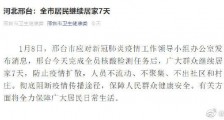 邢台市应对新冠肺炎疫情工作领导小组办公室发布消息：全市居民继续居家7天