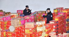 北京警方去年收缴销毁伪劣烟花爆竹1.1万余箱