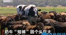 体型太大被屠宰场拒收 奶牛身高近2米被拒逃过一劫