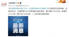 巴西新冠肺炎日增超3万 累计确诊超73万例