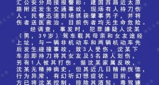 上海建国西路砍人事件通报：男子撞伤3人划伤6人打伤1人