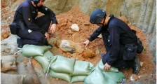 香港一工地发现炸弹：长约1米 疑为战时炸弹 不稳定状态