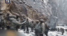 加勒万河谷中解放军英勇的军犬叫毛毛 冲突中被石头砸伤