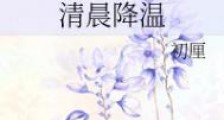 清晨降温